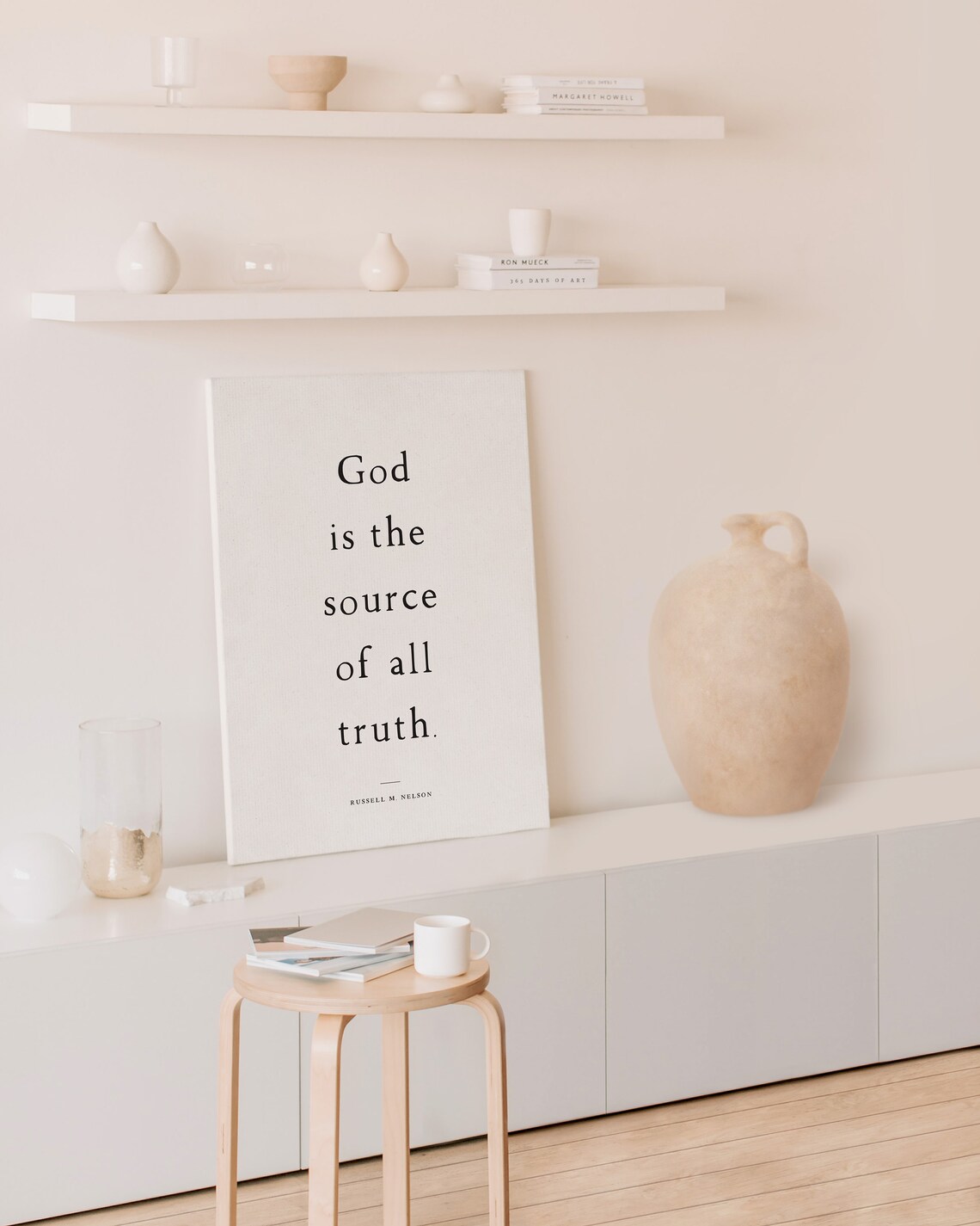 God Is The Source Of All Truth Russell M Nelson Quote Poster - Image 2