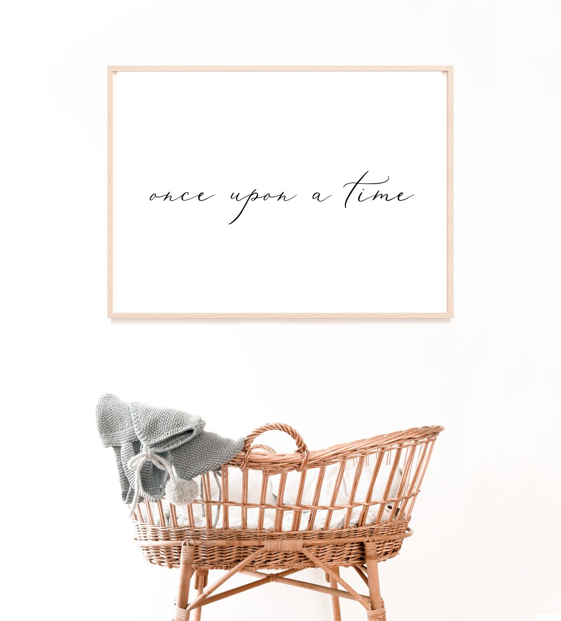 Once Upon A Time Nursery Quote Art Print - Image 2