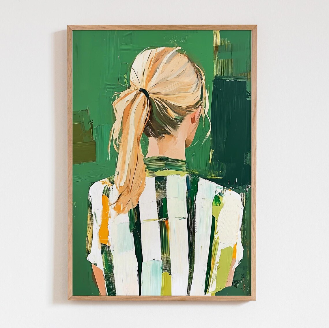 Abstract Woman Portrait, Modern Decor Art Print