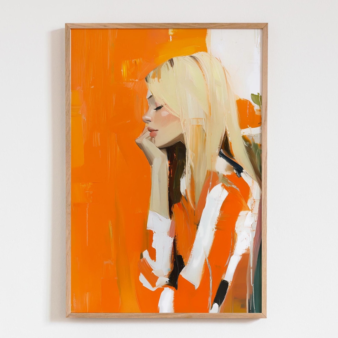 Abstract People Mid-Century Minimalist Art Print