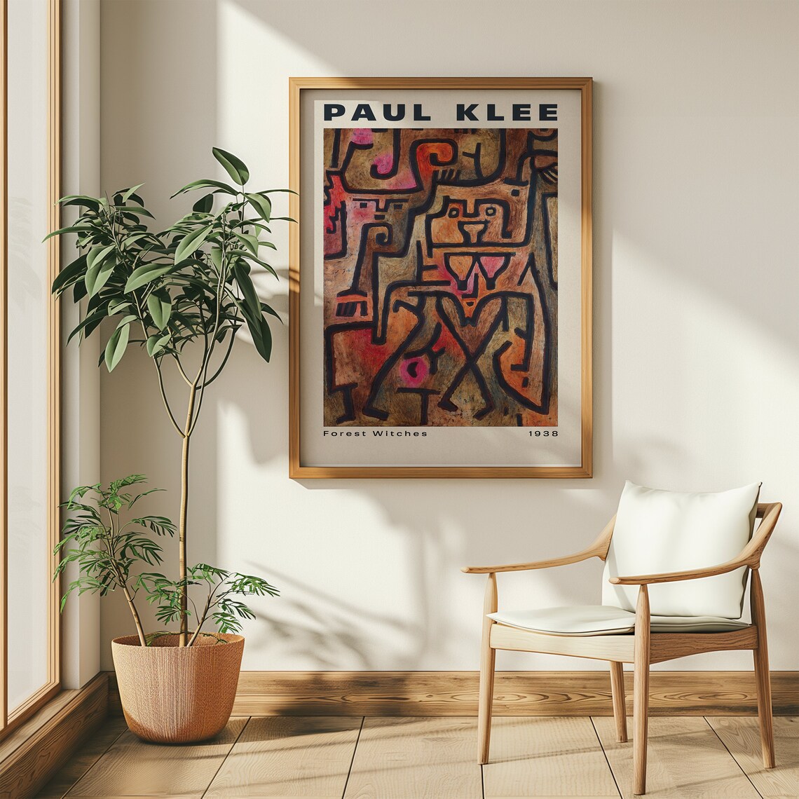 Paul Klee Forest Witches 1938 Abstract Tribal Figures Modern Art Poster - Image 3