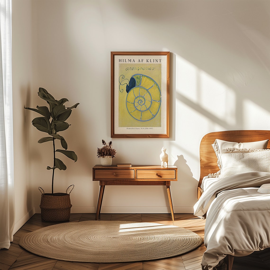 Hilma af Klint Primordial Chaos No 8 Yellow Spiral Abstract Poster - Image 5