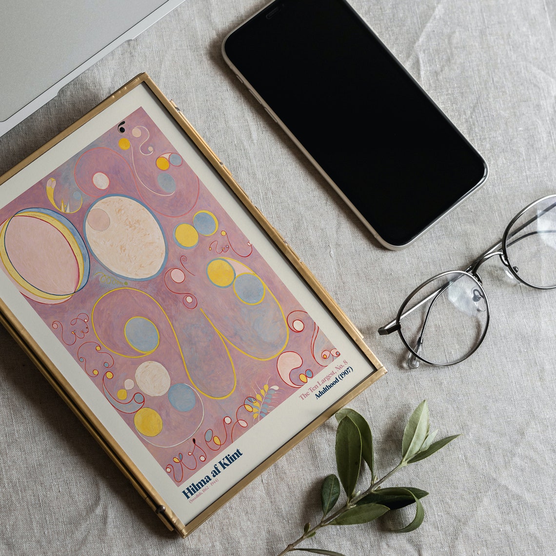 Hilma af Klint The Ten Largest No.8 Pastel Adulthood 1907 Poster - Image 3