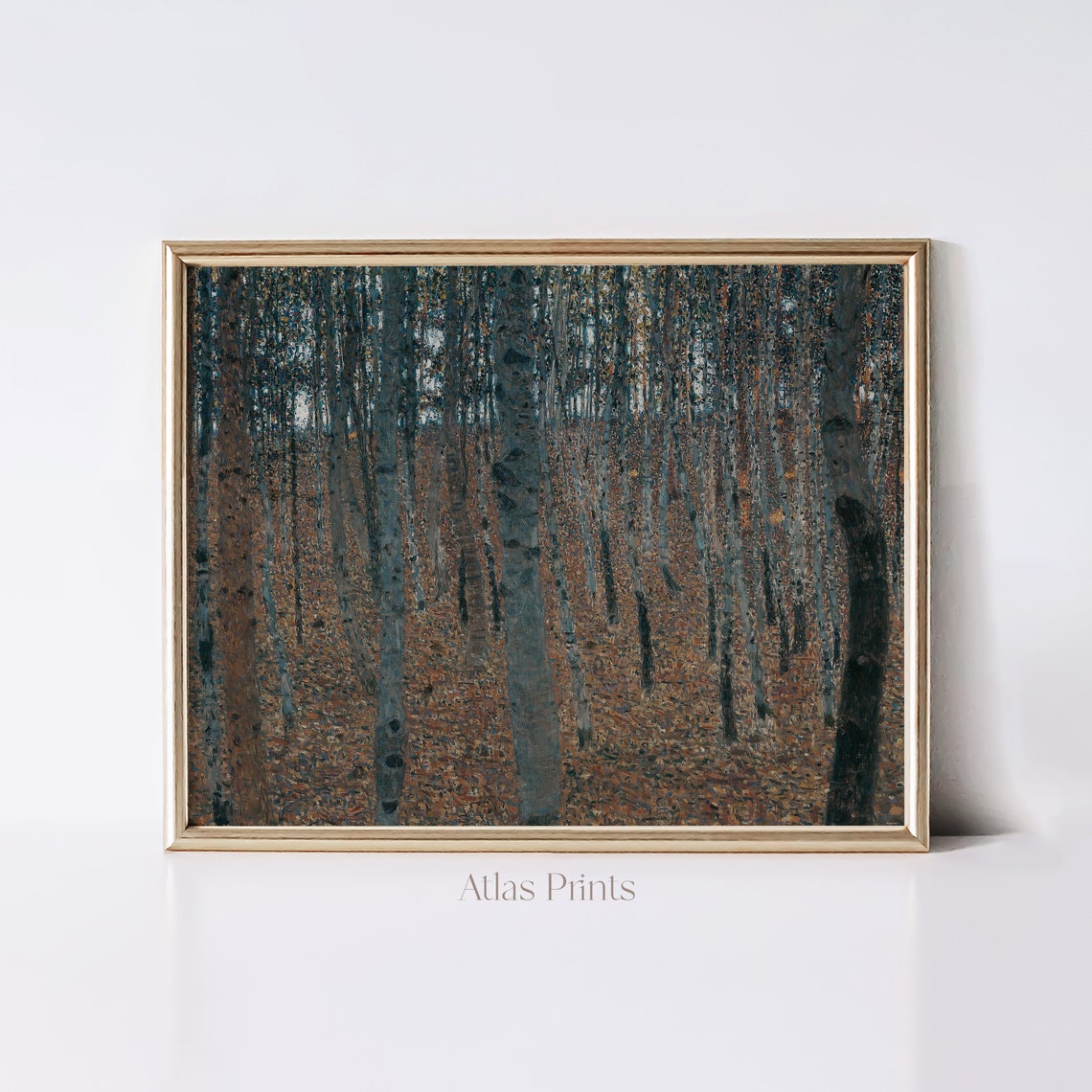 Gustav Klimt Beech Forest Moody Autumn Oil Painting Wall Art