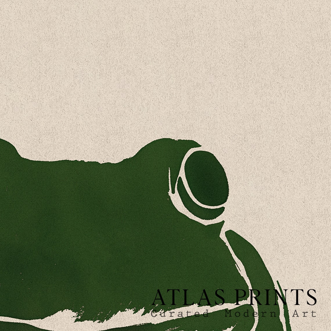 Japanese Woodblock Frog Front View Red Seal Minimalist Poster - Image 5
