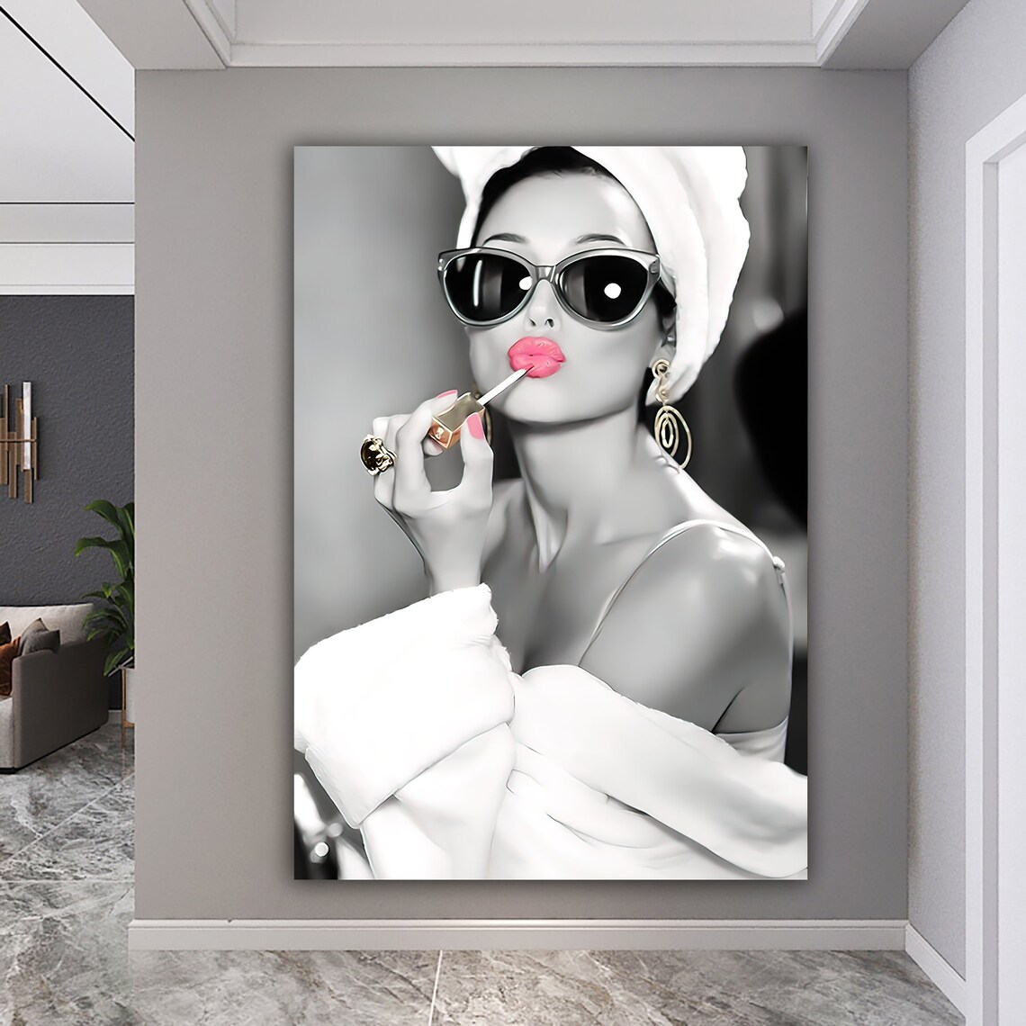 Audrey Hepburn Pop Art Print, Vintage Wall Decor