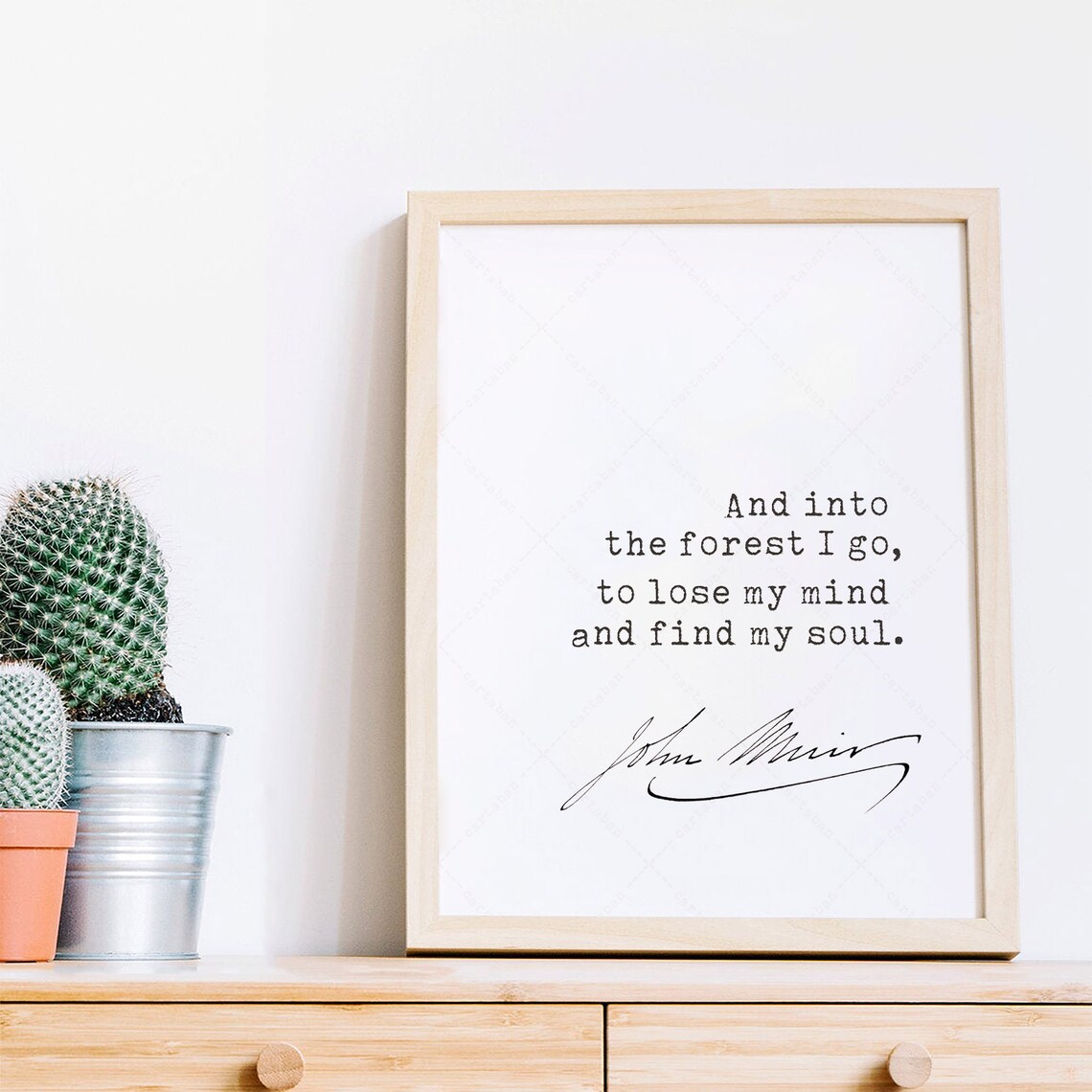 John Muir, And Into The Forest I Go Art Print - Image 2