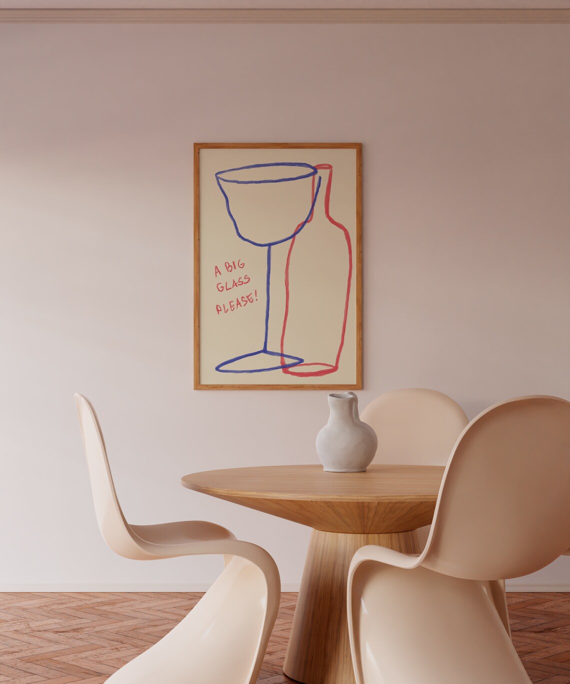 Kitchen Prints, Modern Minimalist Kitchen Poster