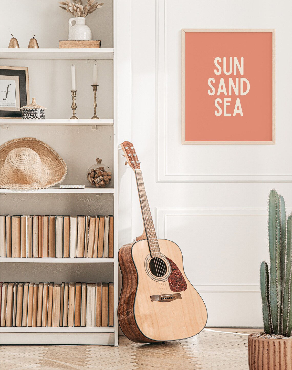 Sun Sand Sea Surf Art Print for Girls Room - Image 2