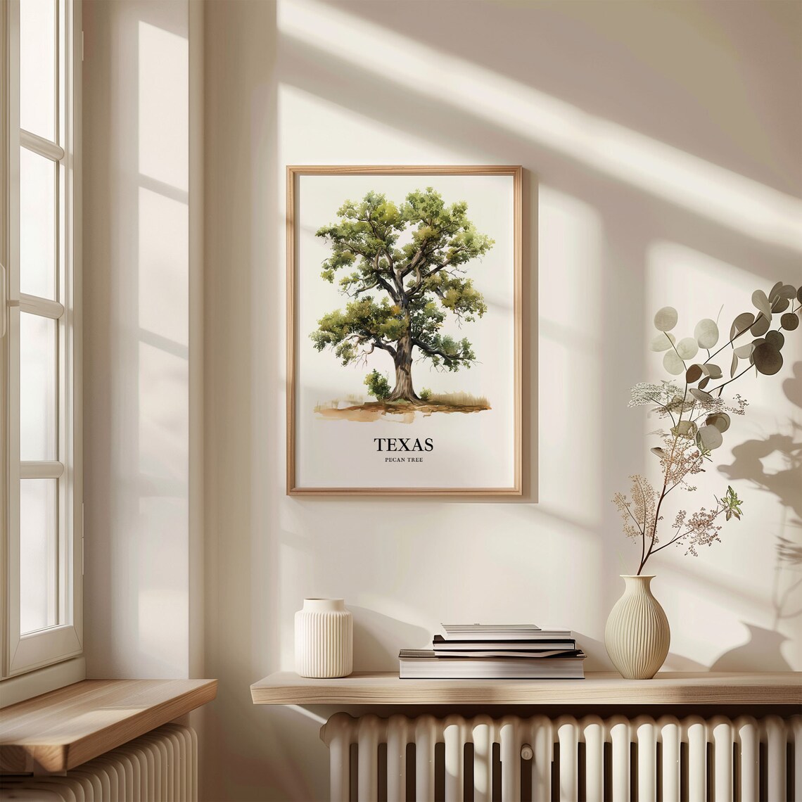Pecan Tree Texas State Tree Art Print - Image 3