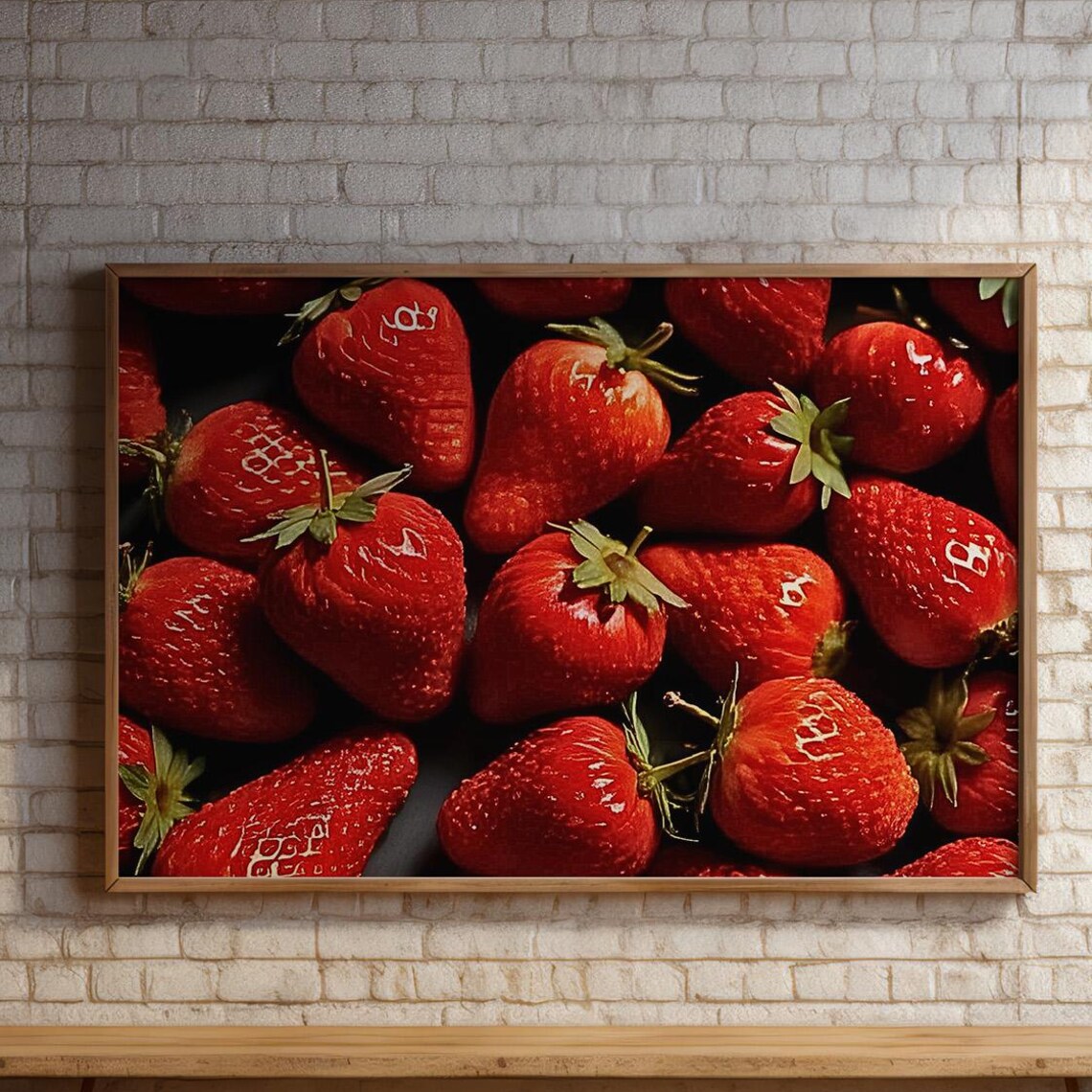 Fresh Strawberries Healthy Food Art Print