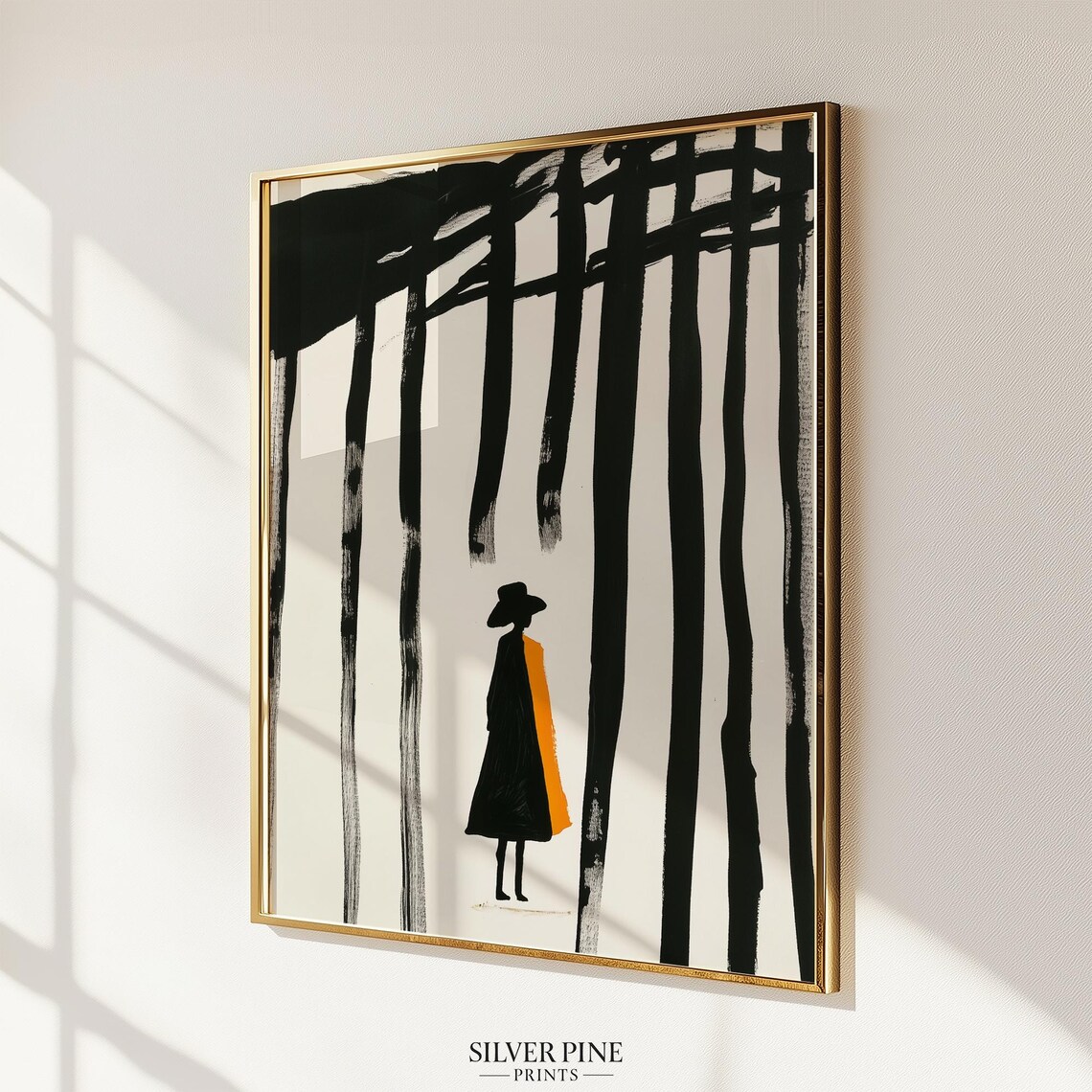 Woman Silhouette, Modern Abstract Female Figure - Image 4