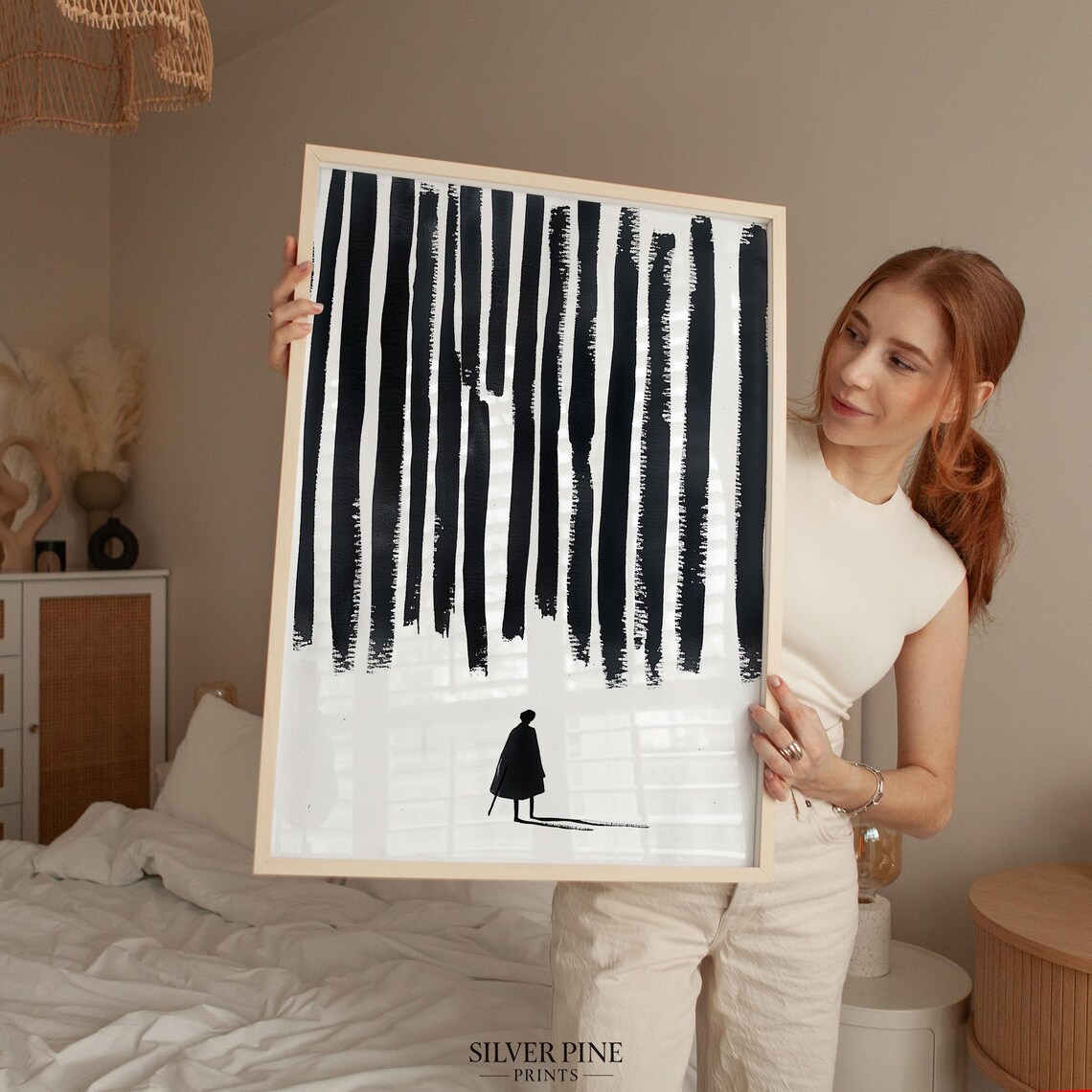 Minimalist Line Art, Abstract Female Silhouette - Image 5