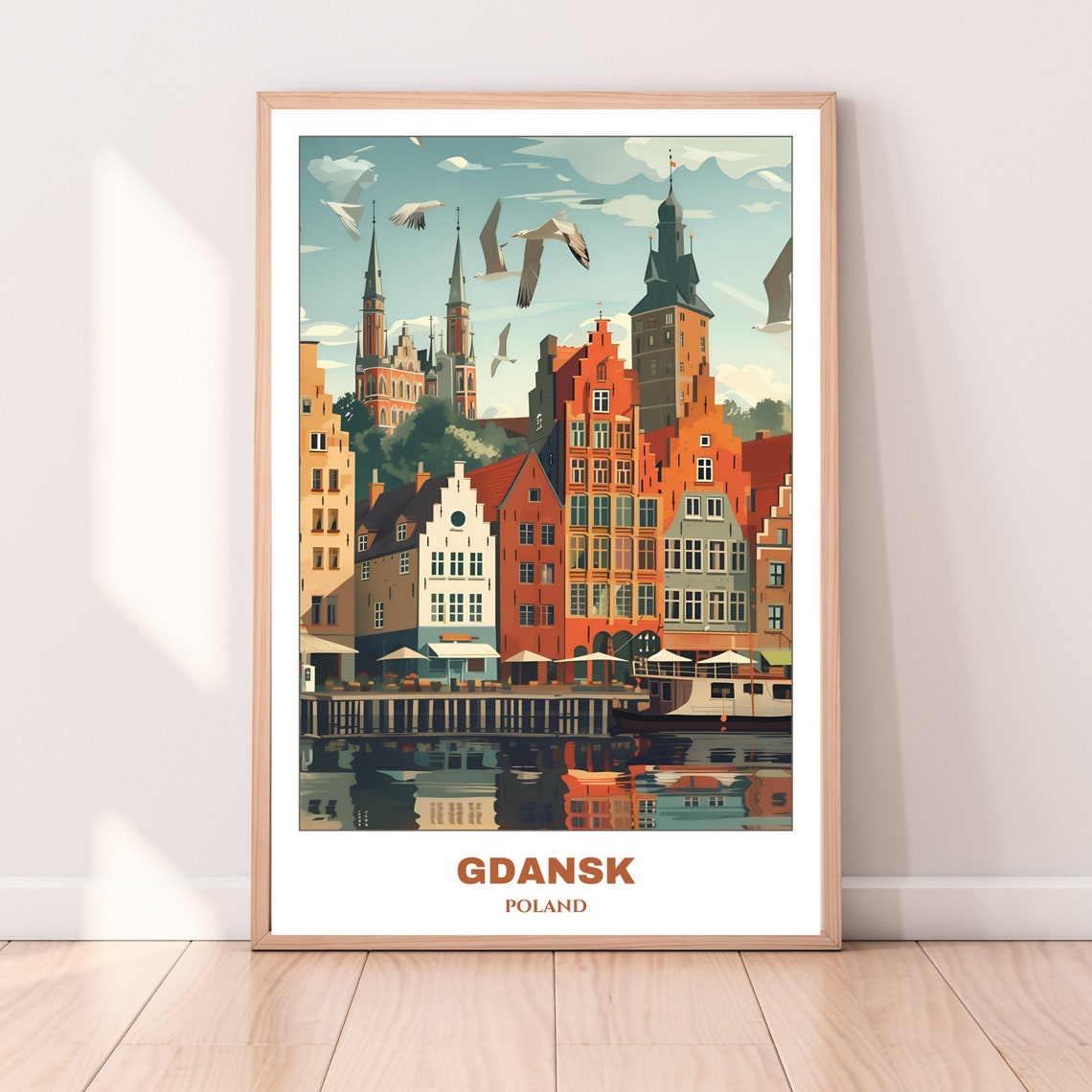 Gdansk Old Town Waterfront Historic Hanseatic Architecture Poster - Image 4