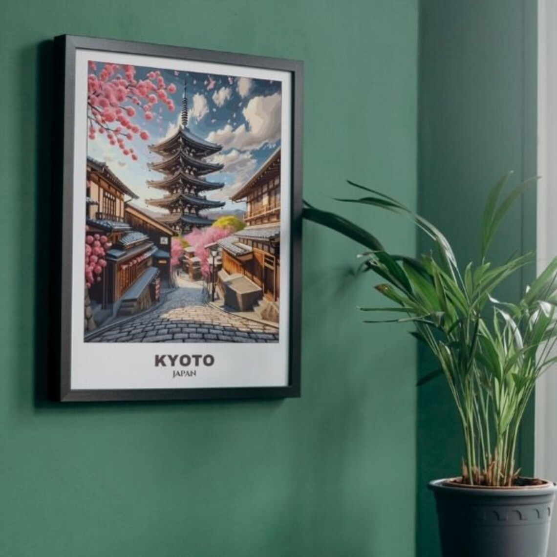 Kyoto Travel Poster, Japan Cityscape Art Print - Image 5