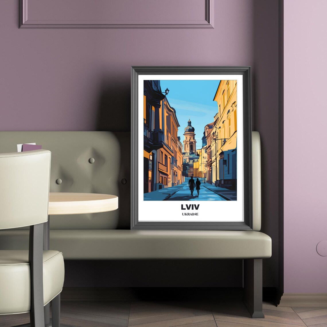 Lviv Travel Poster Ukraine Travel Poster Cityscape Painting Print Wall Art Lviv Home Decor Lviv Illustration Ukraine - Image 5