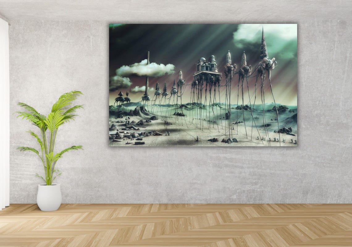 Salvador Dali The Elephants Long Legged Desert Surreal Poster - Image 3
