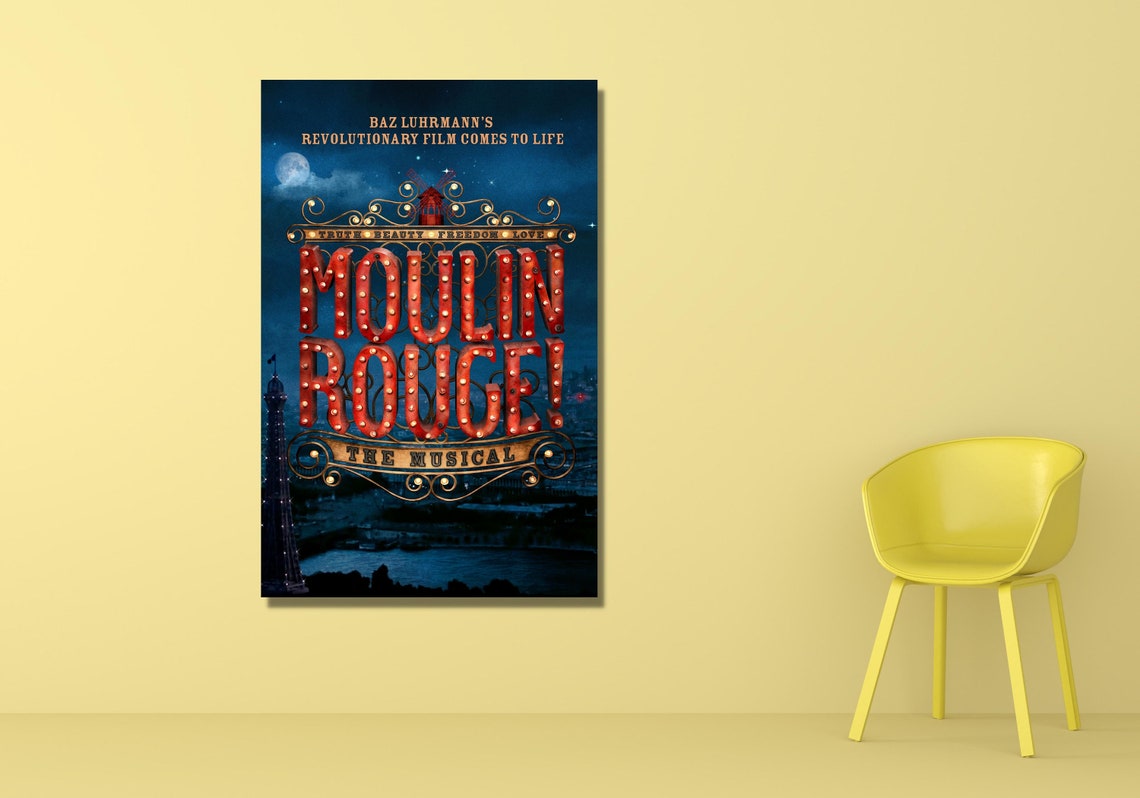 Moulin Rouge The Musical Baz Luhrmann Broadway Stage Show Poster - Image 3