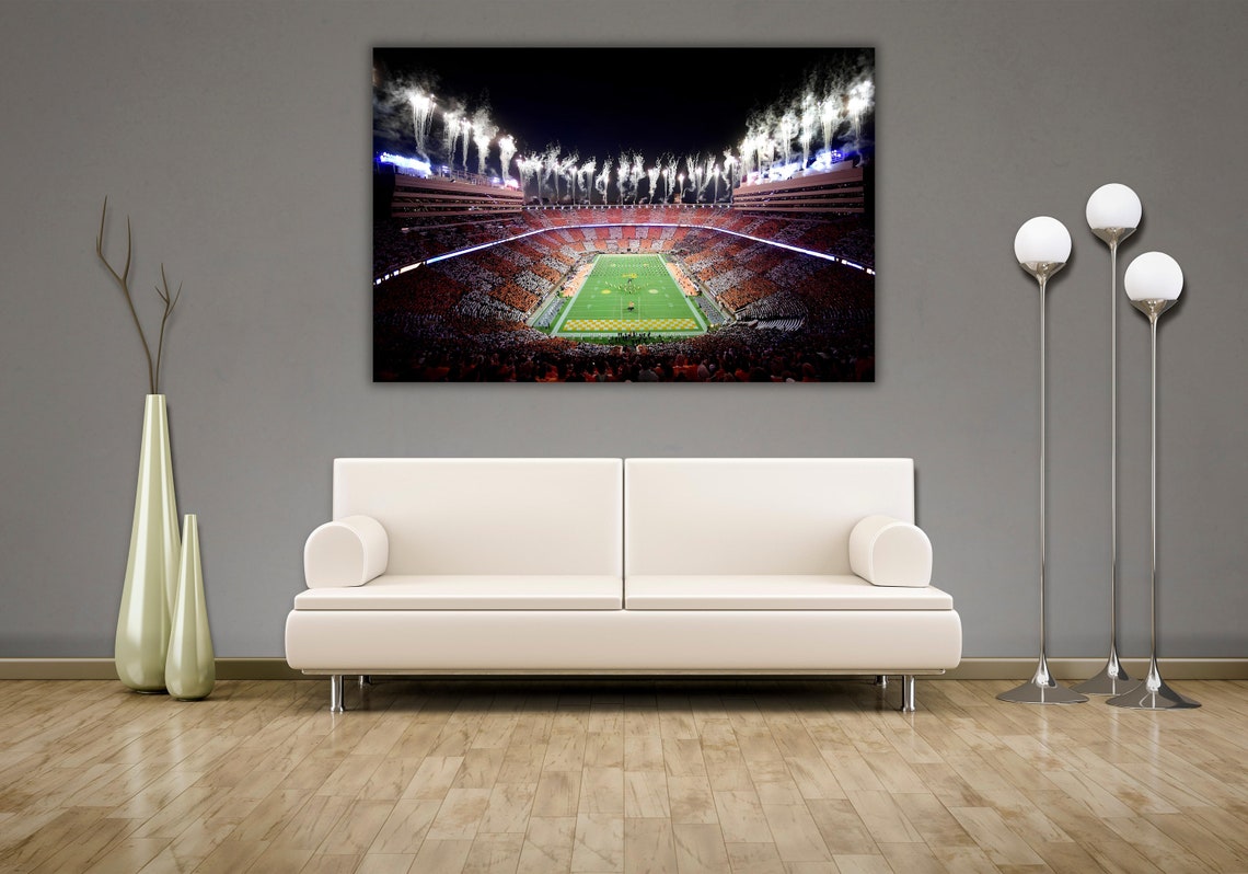 Tennessee Volunteers Neyland Stadium Night Game Fireworks Poster - Image 3