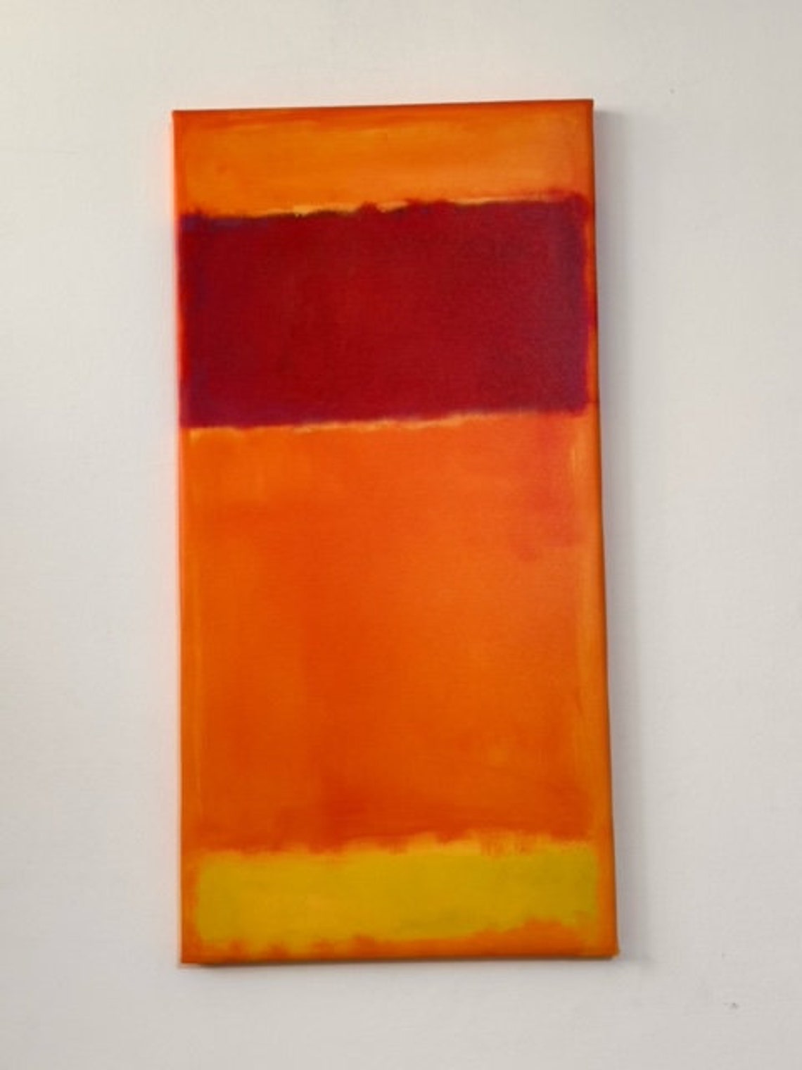 Mark Rothko Style Orange Red Color Field Abstract Art Poster - Image 3