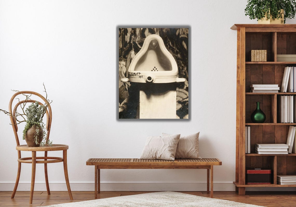 Marcel Duchamp Fountain 1917 Dada Readymade Urinal Art Poster - Image 2