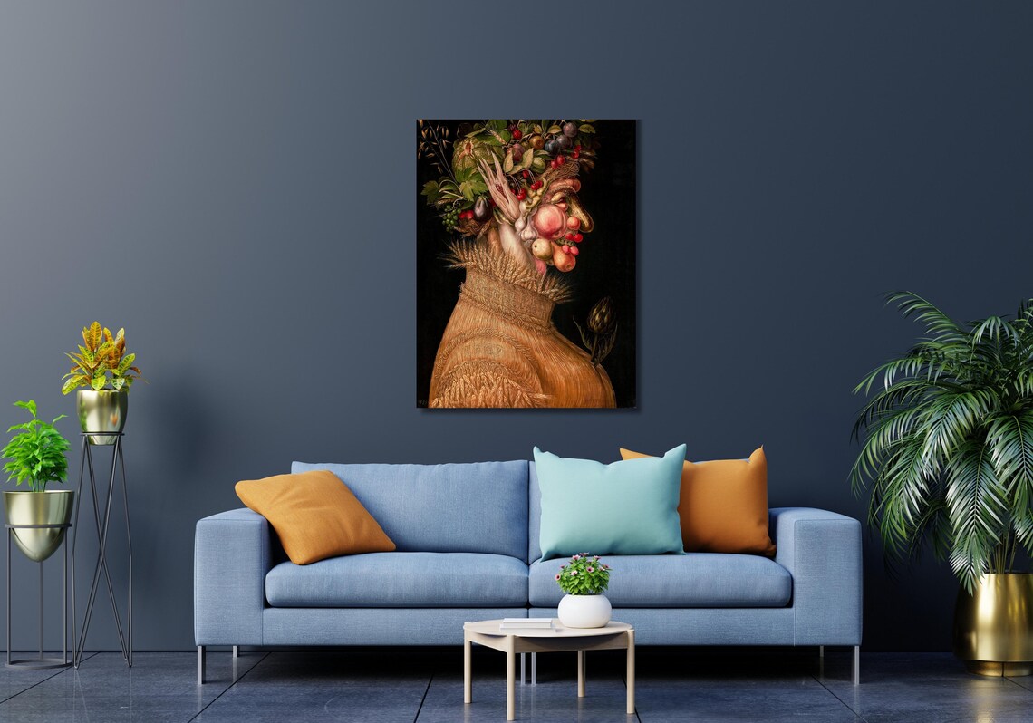 Arcimboldo Summer Fruit Face Composite Renaissance Masterpiece Art Poster - Image 2