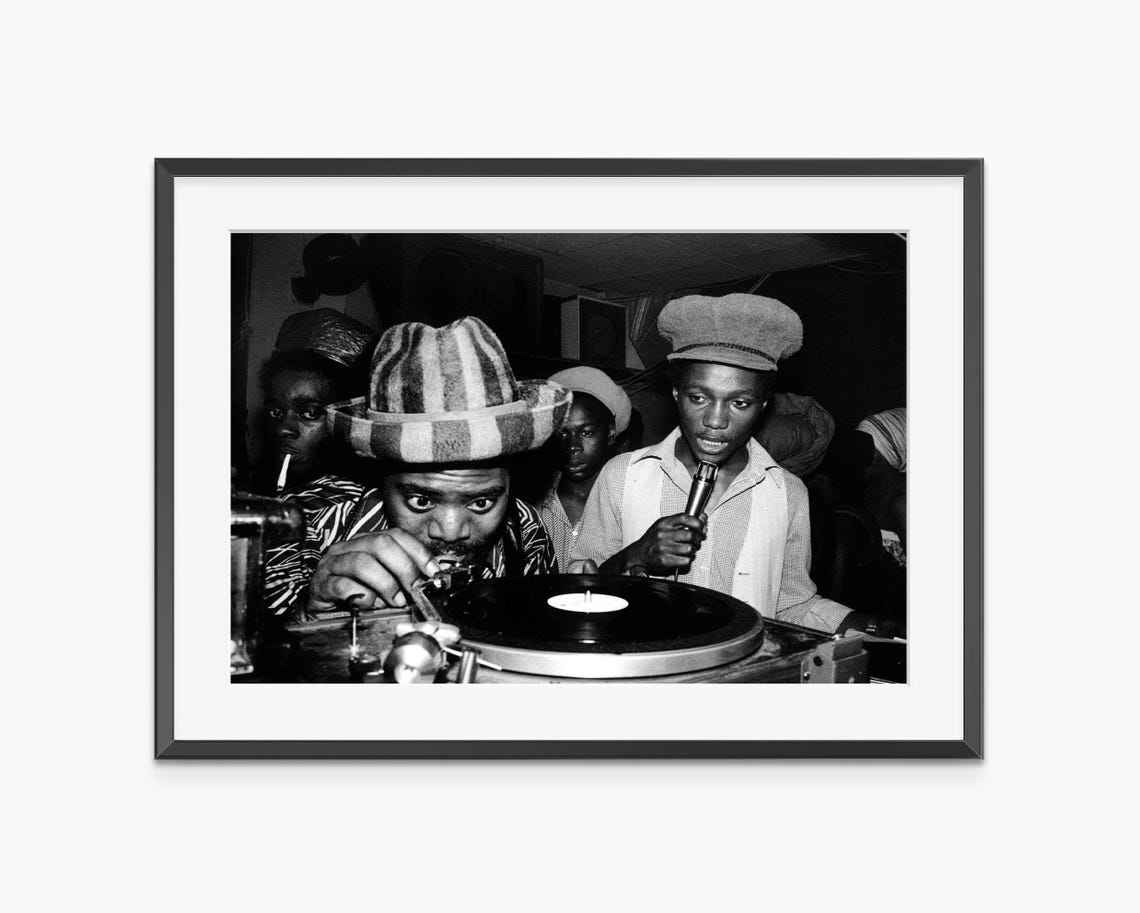 Jamaican Sound System DJ Turntable Dancehall Culture Photo Poster