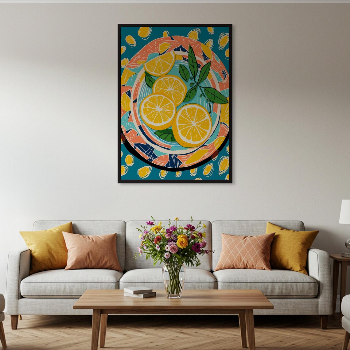 Colorful Lemon Art Print, Kitchen Wall Decor - Image 4