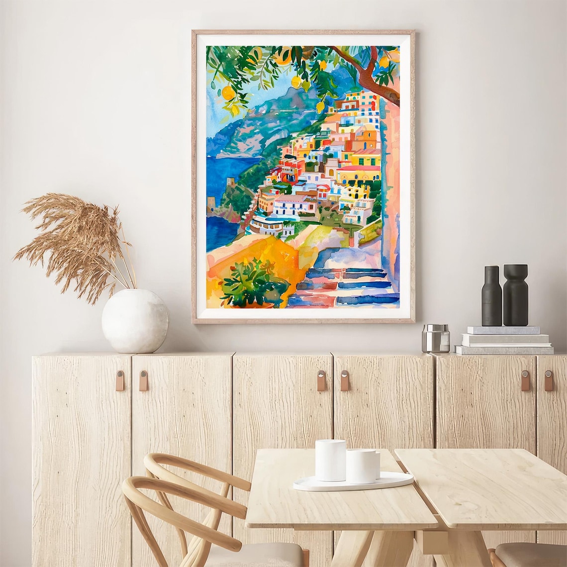 Positano Italian Cityscape Travel Poster - Image 5