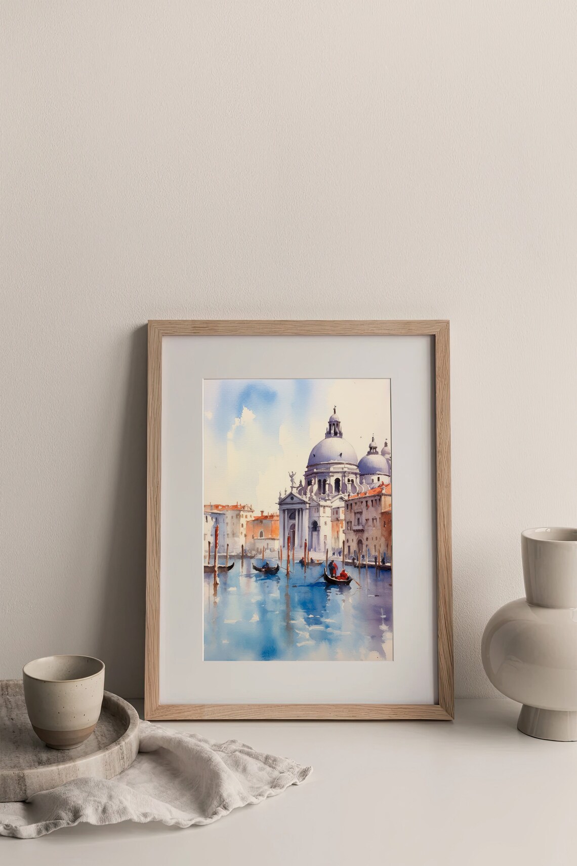 Venice Watercolor Painting Italy Travel Poster - Image 4