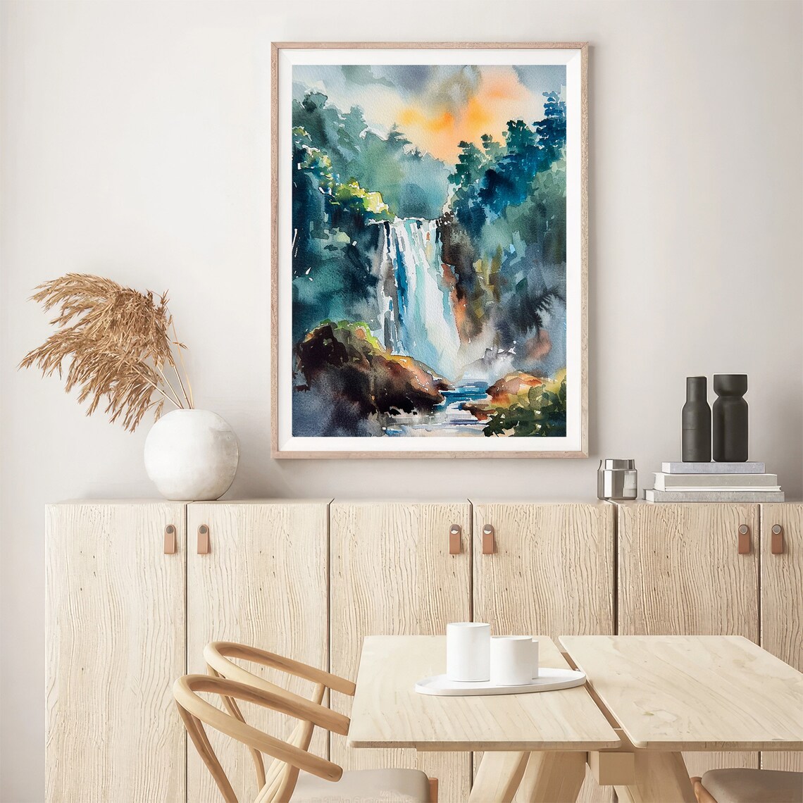 Dollar Glen Waterfalls Watercolor Art Print, Scotland - Image 5