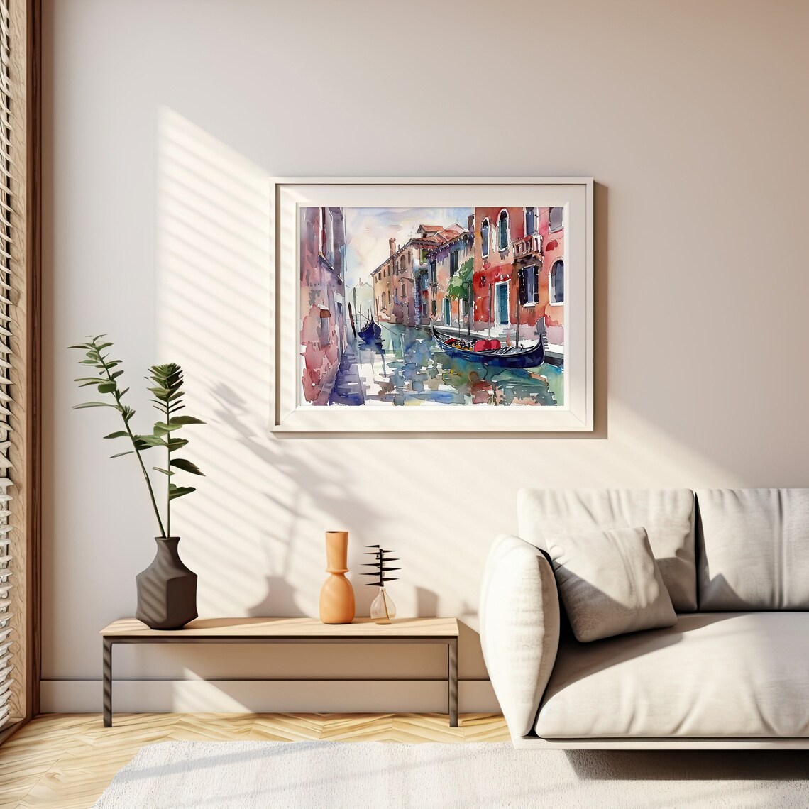 Venice Watercolor Travel Poster, Italian Cityscape - Image 2