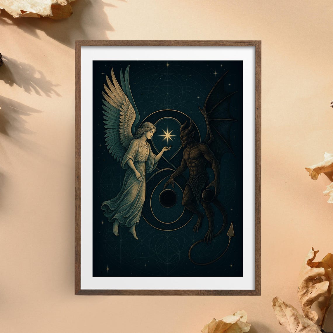 Angel And Demon Infinity Symbol, Spiritual Balance