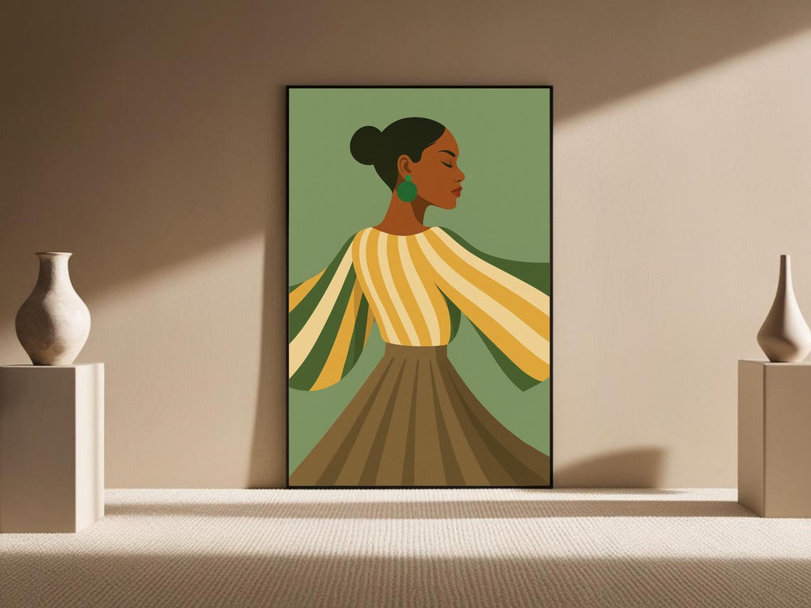 Fashion Illustration, Elegant Woman Minimalist Style - Image 5