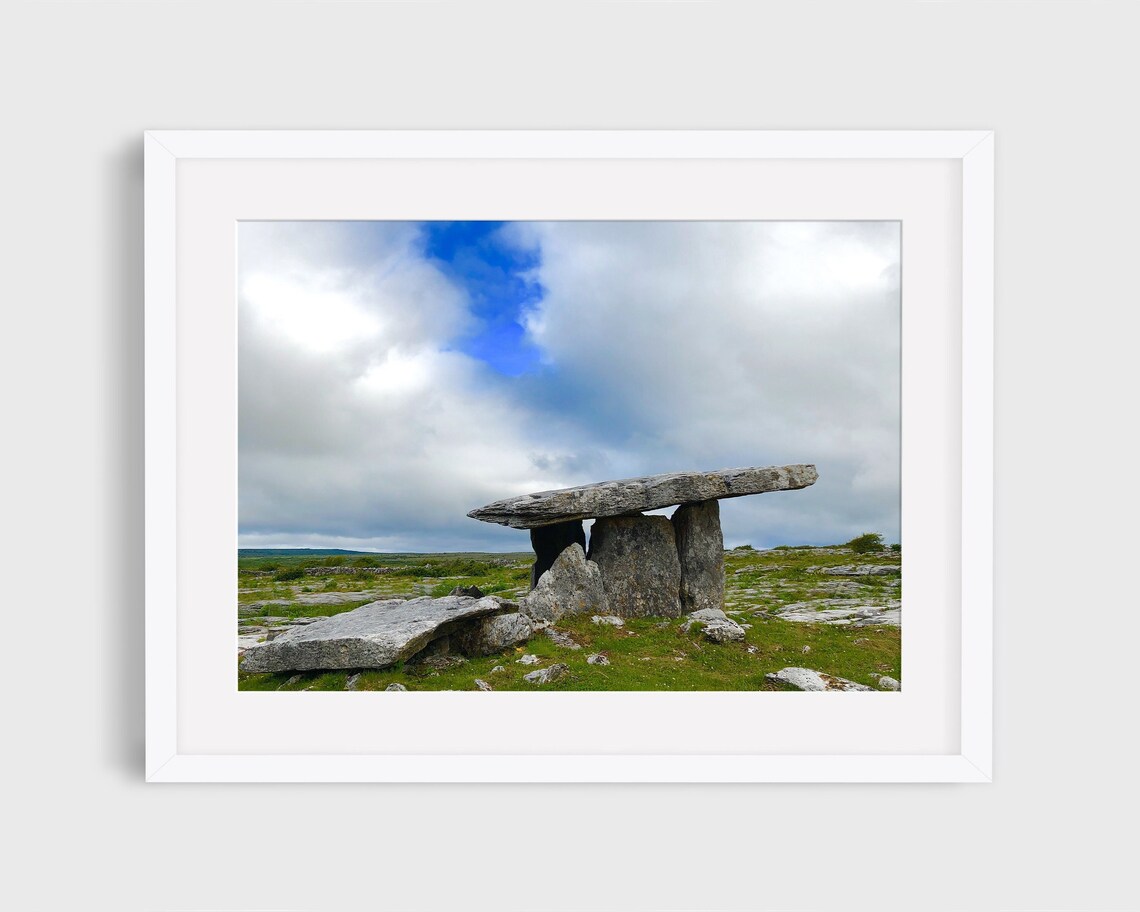 Poulnabrone Dolmen, Ireland Travel Poster