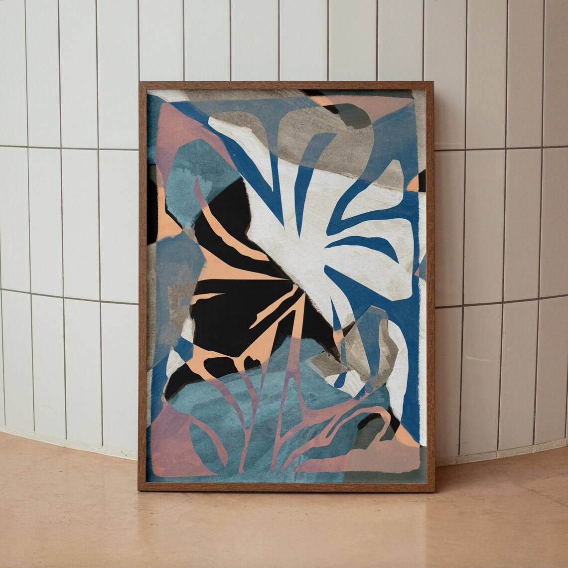 Abstract Flower No1 Modern Art Print
