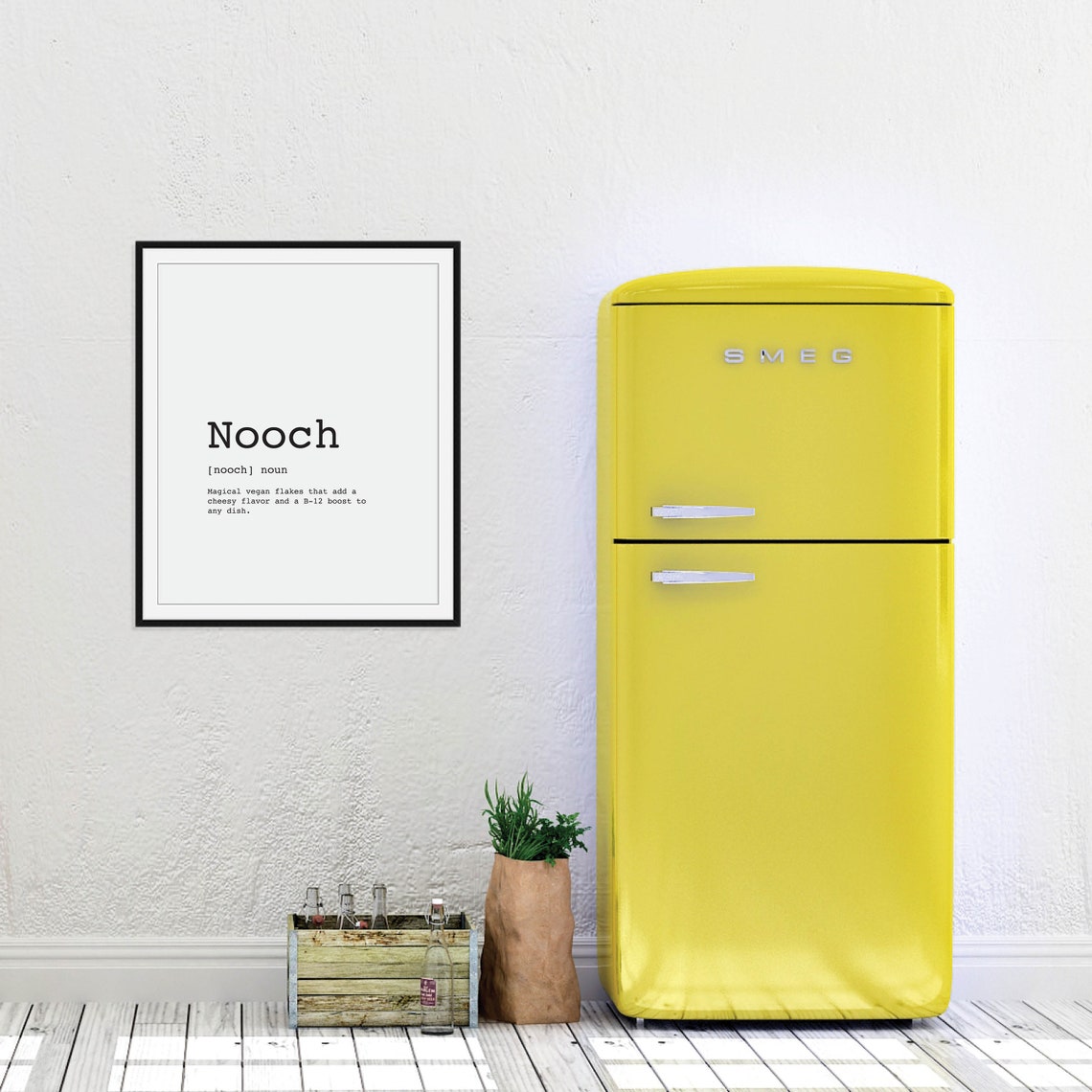 Nooch Definition Funny Vegan Dictionary Kitchen Wall Quote Print - Image 2
