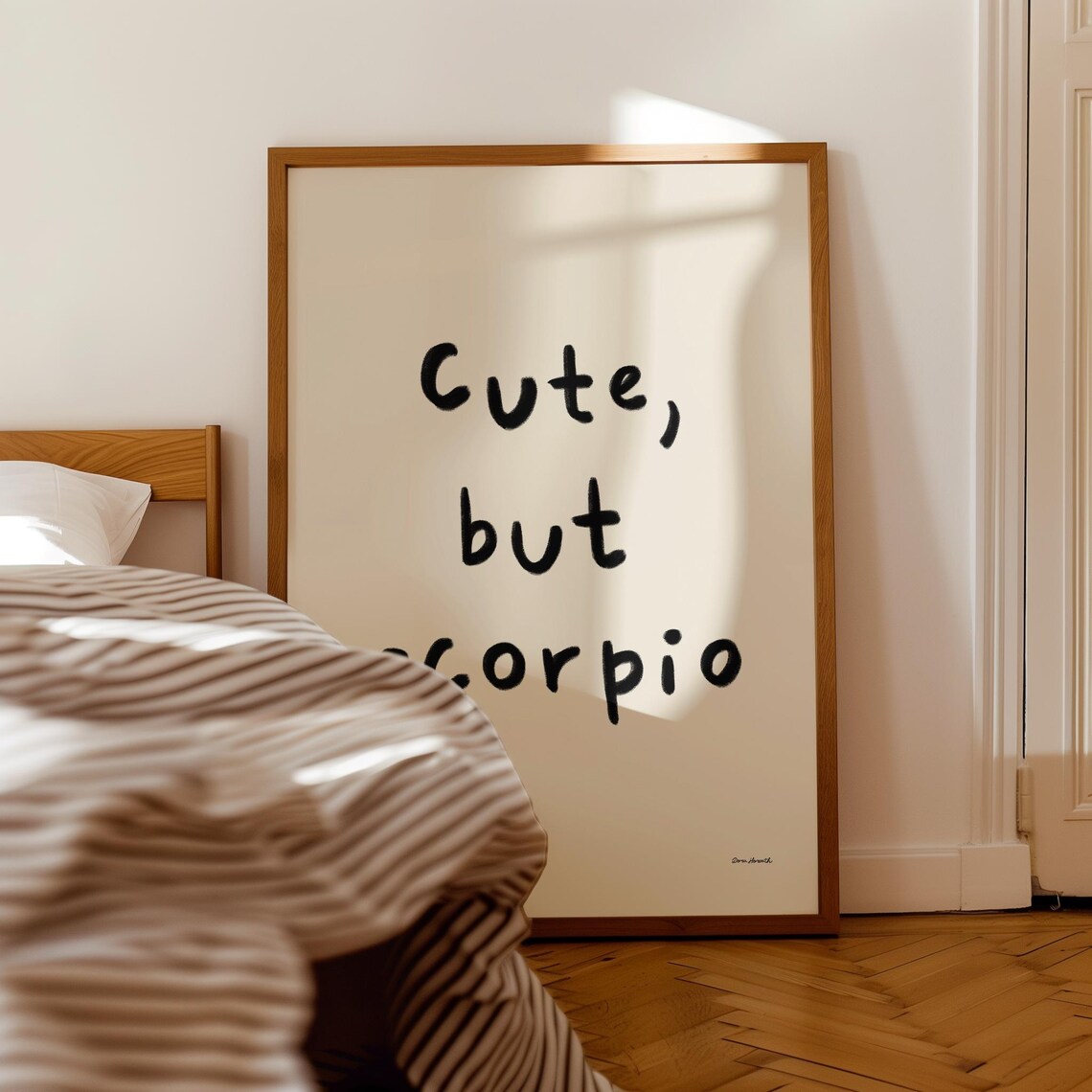Cute But Scorpio Zodiac Star Sign Funny Astrology Quote Poster - Image 4