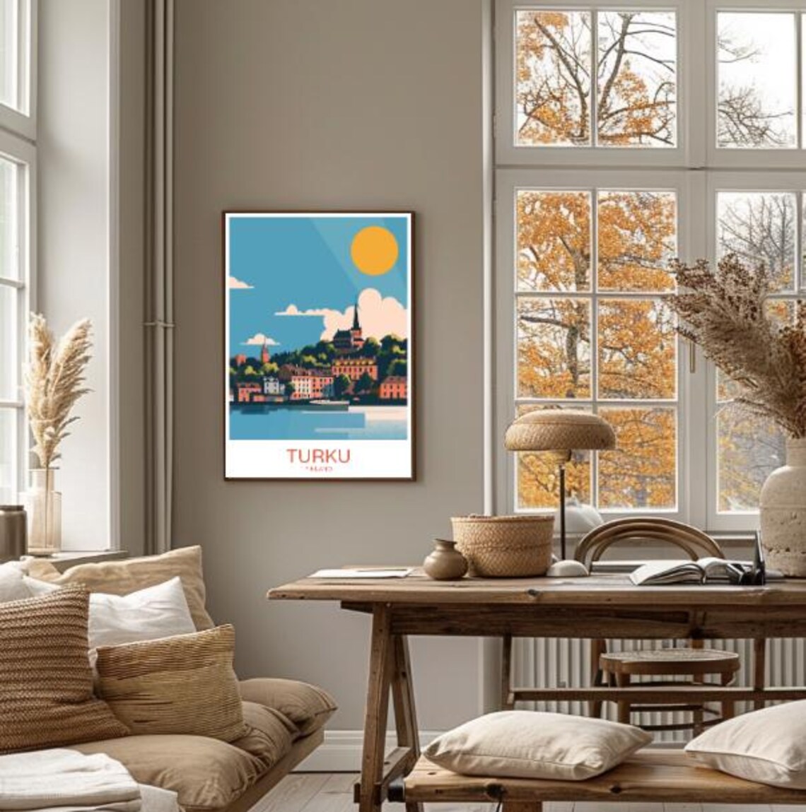 Turku Finland Travel Poster Charming Wall Art Of Historic Cityscape And River Aura Nordic Travel Print Scandinavian Decor Artwork - Image 4