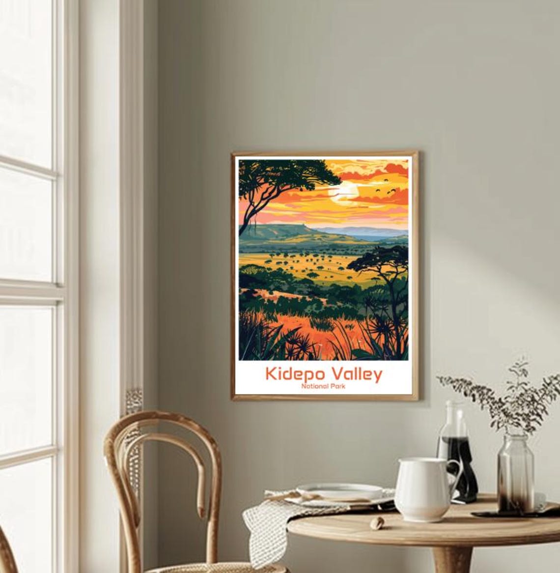 Kidepo Valley National Park Golden Sunset Savanna Safari Poster - Image 2