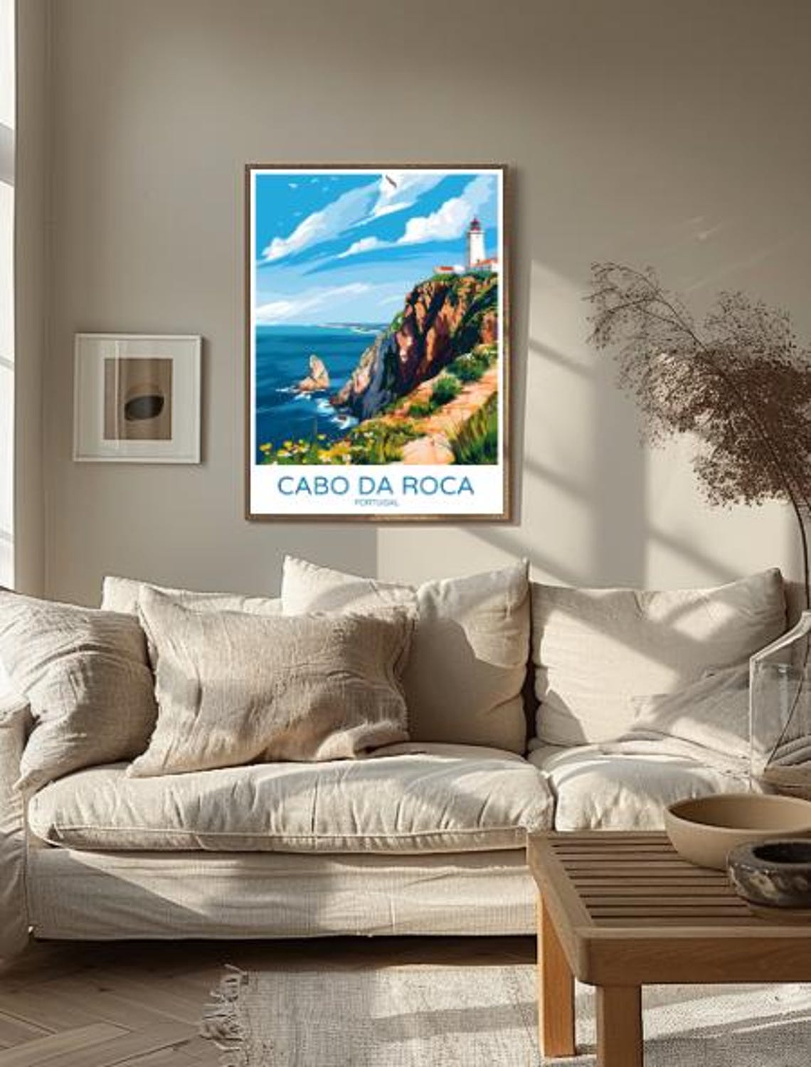 Cabo da Roca Portugal Cliff Lighthouse Dramatic Coastline Poster - Image 2