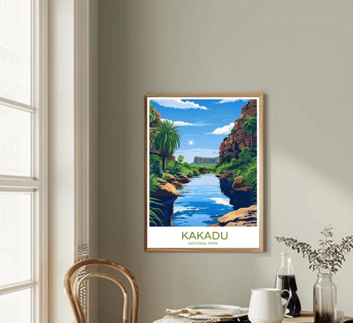 Kakadu National Park Australia Gorge River Escarpment Poster - Image 2