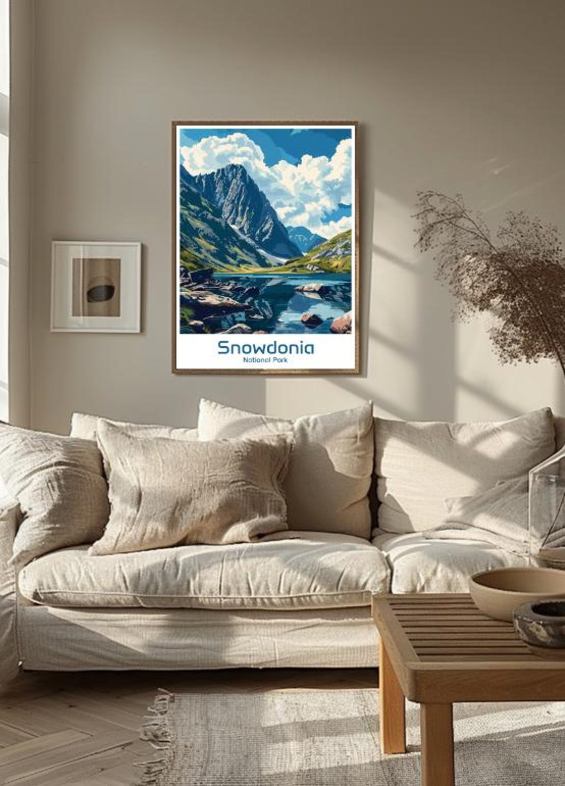 Snowdonia National Park Tryfan Mountain Lake Landscape Poster - Image 3
