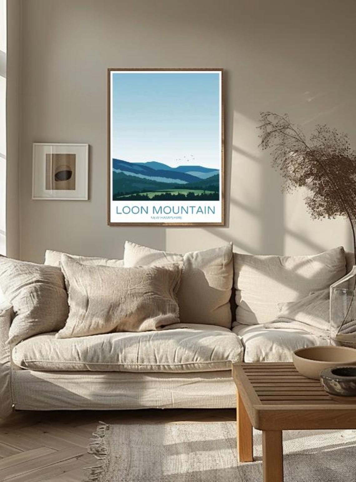 Loon Mountain New Hampshire Blue Ridge Peaks Forest View Poster - Image 3