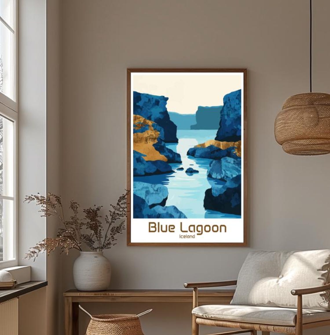 Blue Lagoon Iceland Geothermal Milky Blue Water Travel Poster - Image 4