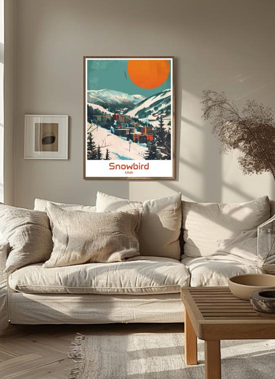 Snowbird Utah Ski Resort Mountain Sunset Village Travel Poster - Image 3