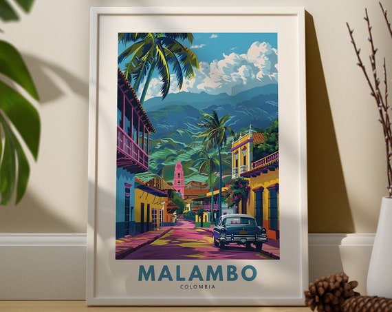 Malambo Wall Art Print Poster Colombia Decor Hang Travel