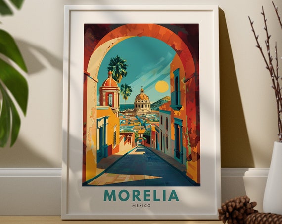 Morelia Wall Art Print Poster Mexico Decor Hang Travel