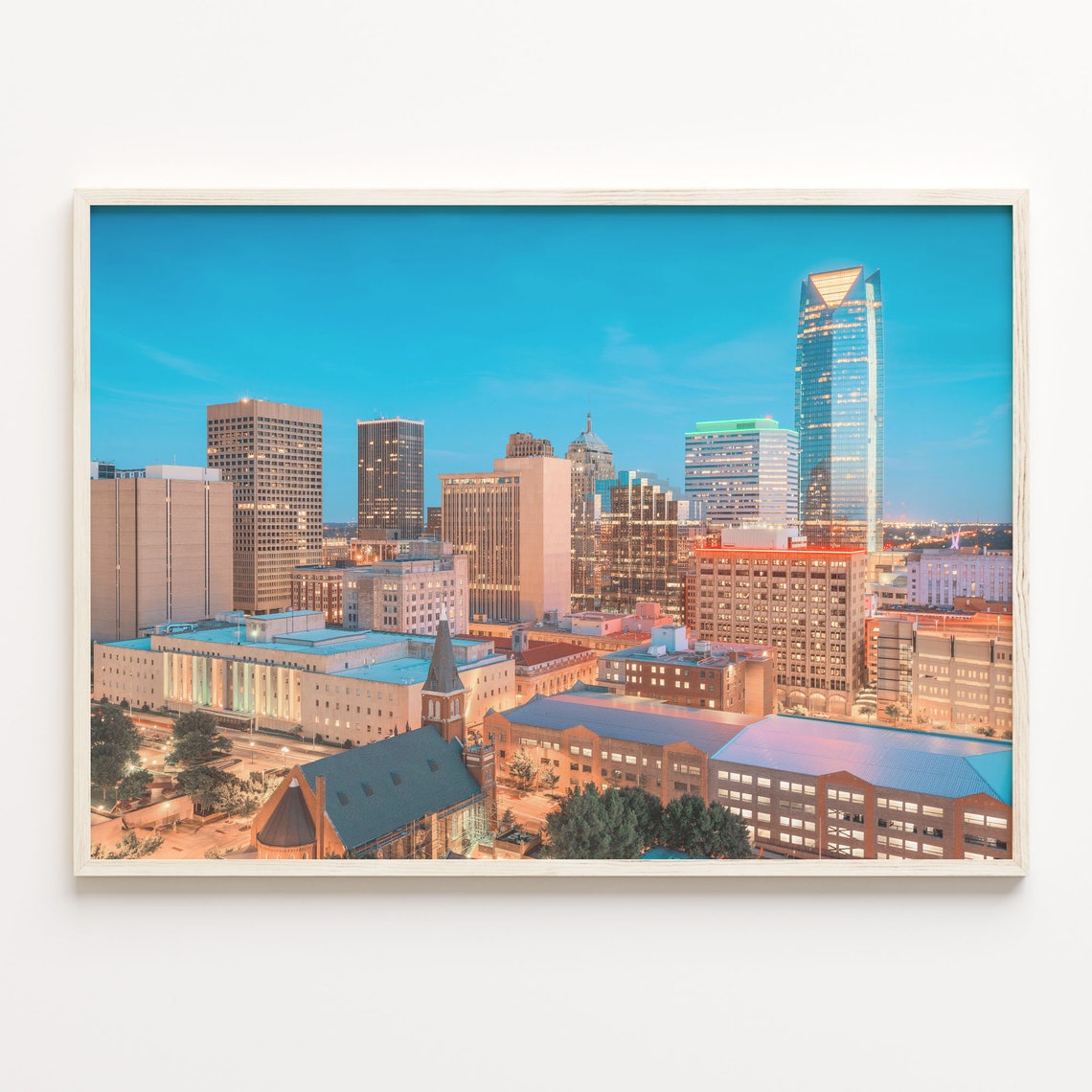 Oklahoma City Colorful Poster Print Oklahoma City Photo Art Oklahoma City Decor Oklahoma City Street Map Poster Travel Print C18 348