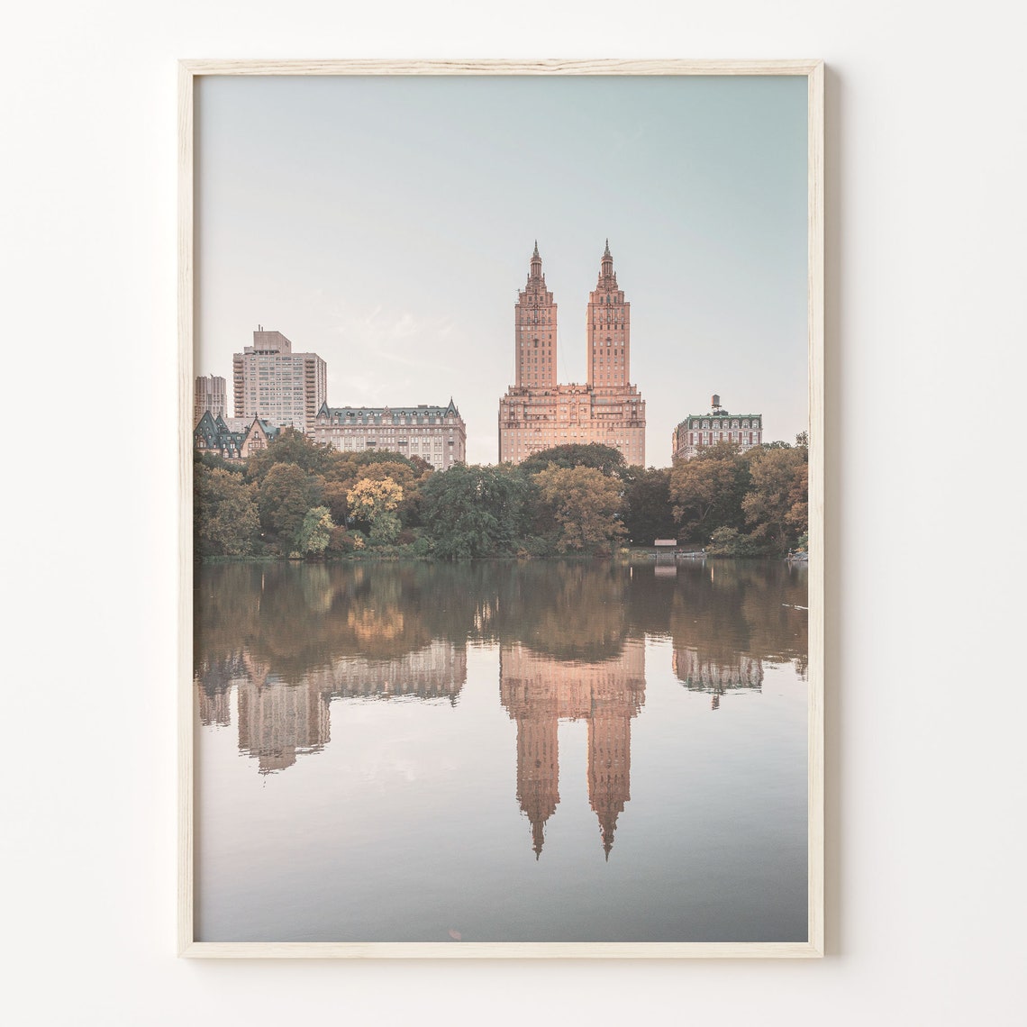 Upper West Side Central Park San Remo Towers Reflection Poster